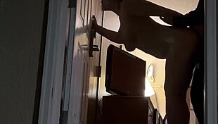 we drained two loads outside our hotel room, got caught topless