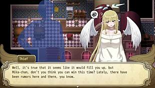 Bound Angel In Public Bondage Game Part 2