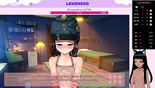 Want to see Vtuber Lewdneko strip naked?