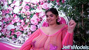 BBW Rose D Kush Craves Silicon Dick on Male Torso Hard