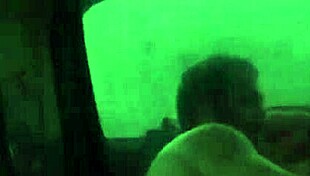 The couple parked at the park and started spooning in the car.