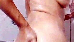 fuck me hard in the bathroom, she begs on webcam with wet big tits