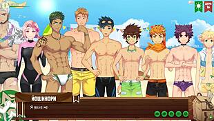 young 18+ twink plays hentai game with gay friend