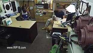 Glamorous guy fucks adorable amateur girls in voyeur hardcore