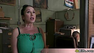 nympho french milf wife rushes to hubby's shop for a quickie fuck