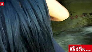 ashley cumstar, a fat amateur, enjoys tasting his cum after deepthroat and fucking in public at datingbaron com