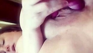 Creamy Vibrator Slides Between Wet Lips and Toys