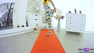 sensual teen 18+, how tight is that pussy with a dildo after yoga?