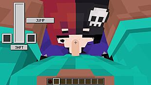 ellie gets her face fucked deep with a facial