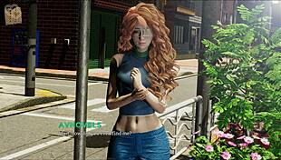 Curvy Teen in Hot 3D Anime Action