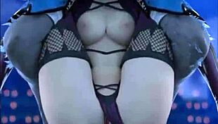 Cartoon striptease comes alive