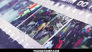 Blonde shoplifter avoids charges with guard - Skylar Vox