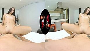 Tiny latina teen gets tight pussy pounded in vr pov.