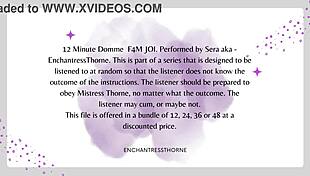 she guides him through femdom jerk off instructions