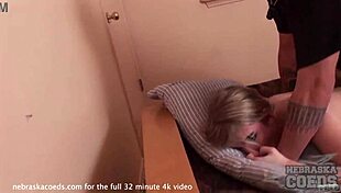 Wow! Lucky Camera Guy Blowjob From Hot Big Boobed Blonde!