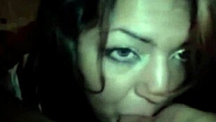 Amateur arab wife gives long blowjob to husband