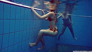 Marusia and Melisa’s underwater lesbian scene in the bathtub