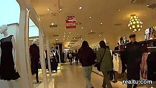 stellar czech teen 18+ seduced in supermarket for pov pounding