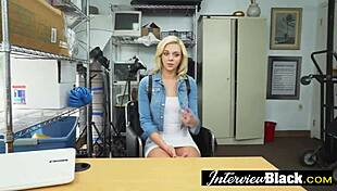 this petite blonde teen loves sucking huge black cocks