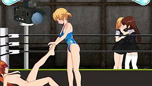 Sofia Battles Nina in Lesbian Catfight