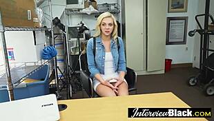 this petite blonde teen loves sucking huge black cocks