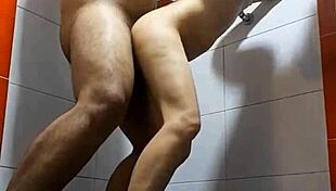 Nora Milf Blows And Rides In Bathroom!