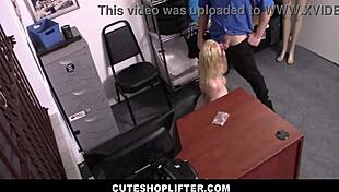 natural big tits teen shoplifter lets officer fuck her to avoid arrest