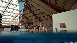 Marusia and Melisa’s underwater lesbian scene in the bathtub