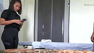 Indian Teen Flashes Cock During Spa Massage!