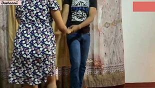 I watch my college girlfriend suck my monster cock on our bed in Sri Lanka.