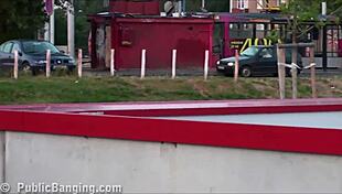 Very Cute 18+ Girl Public Gangbang