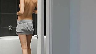 Stunning Babe Teases with Tight Toys and Naked Fingering