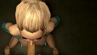 Ever seen a 3D hentai busty blonde giving a deepthroat POV blowjob teaser?