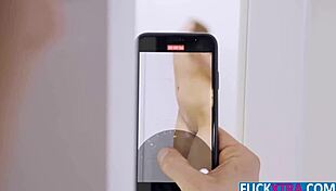 Tiny slut emily mayers deepthroats big cock in doggystyle shower session