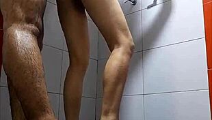 Nora Milf Blows And Rides In Bathroom!