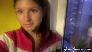 Skinny Blonde Teen Waits for Visa in St Petersburg. She Films Homemade Outdoor Action with Locals.