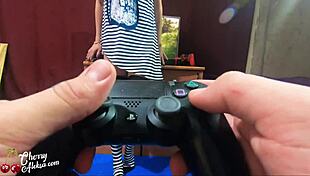 Milf Deepthroats Husband's Cock in Hard Anal Sex with Cum Inside