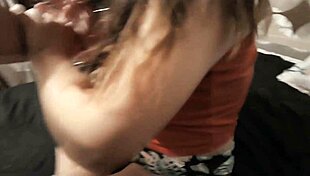 I caught my step-sister masturbating hard and it got wild