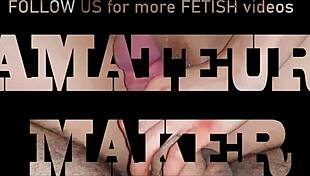 Pov of skinny girl rubbing cock on her tight pussy in lingerie