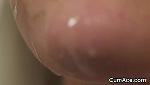 I’m obsessed, this peculiar model swallows every drop of semen on her face