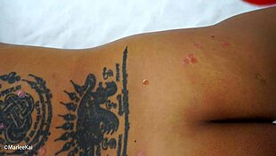 Hot Wax Play and Spanking for Tied Asian Girlfriend with Cum Finish