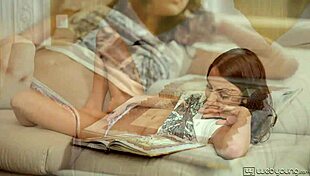 Is this girl masturbating?