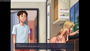 Busty stepmom fucked hard by dude with huge cock in summertime saga hentai