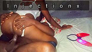 chubby amateur spreads tight pussy for monster cock