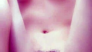 asian girl helps herself with masturbation in solo scene