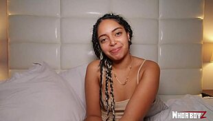 big booty latina girl gets fucked doggystyle bent over by big dick creampie 😍