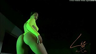 LATINA AMATEUR STRIPS IN PANTIES DURING WEBCAM FUNK DANCE