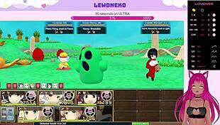 Vtuber Lewdneko Plays Evenicle Part 18 With Big Tits