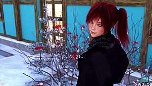 Double homework session playing with hot redheads in game one