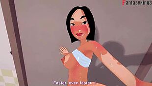 Fa Mulan Fucks Hard with Ahegao Face